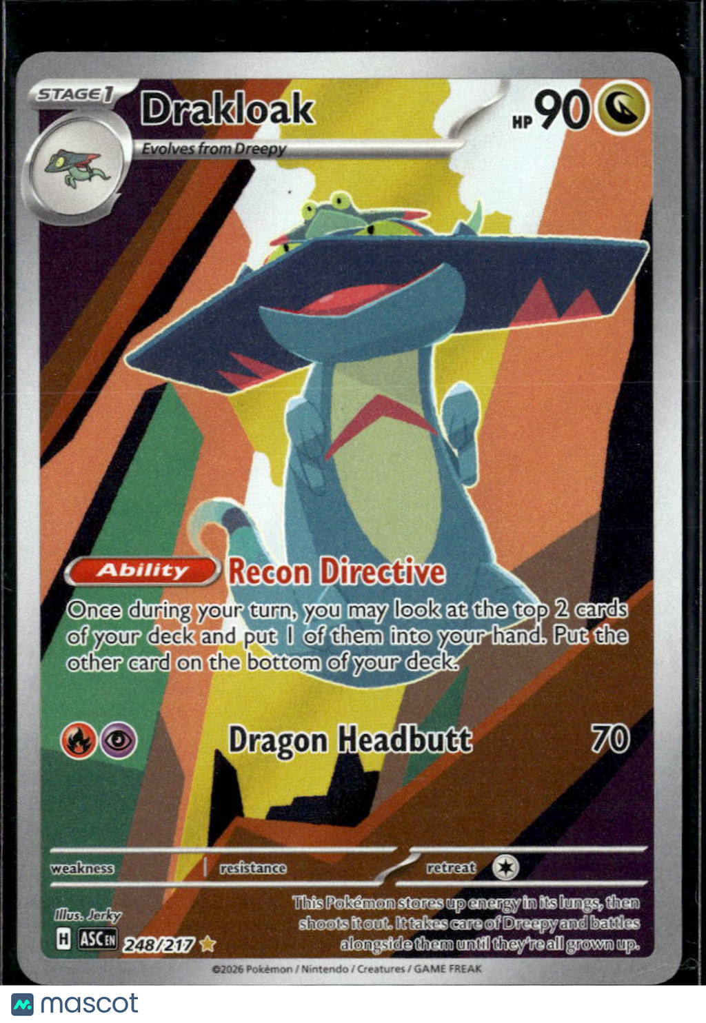 Drakloak 2026 Mega Evolution – Ascended Heroes Holo Secret Rare #248/217