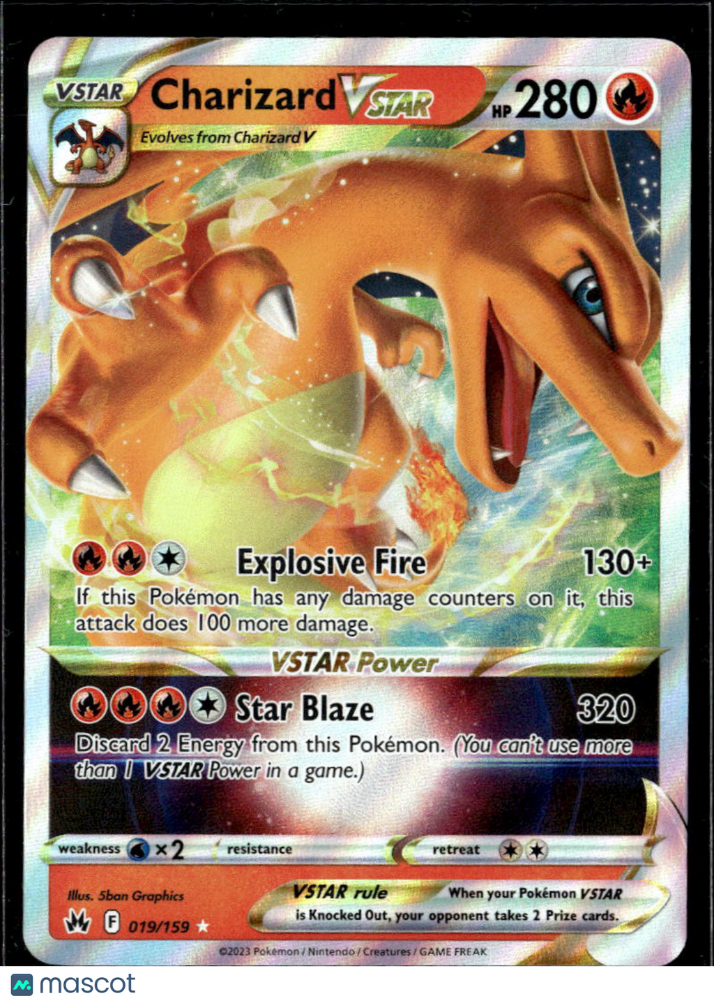 Charizard VSTAR 2023 Crown Zenith Holo Rare #19/159