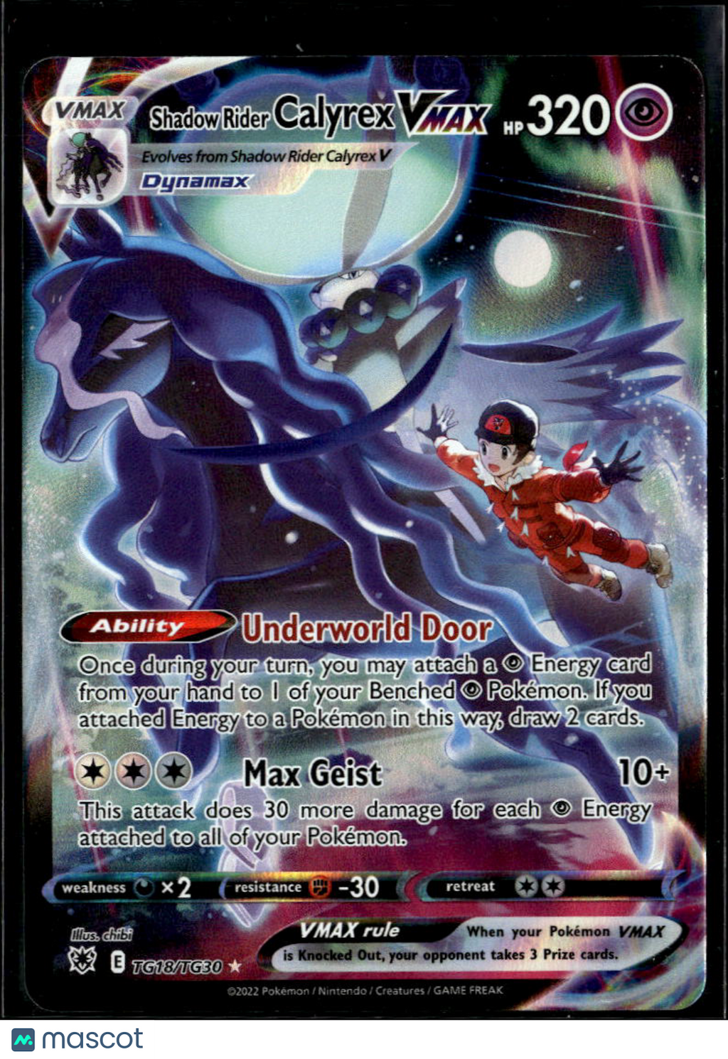 Shadow Rider Calyrex VMAX 2022 Astral Radiance Holo Rare CSR #TG18/TG30