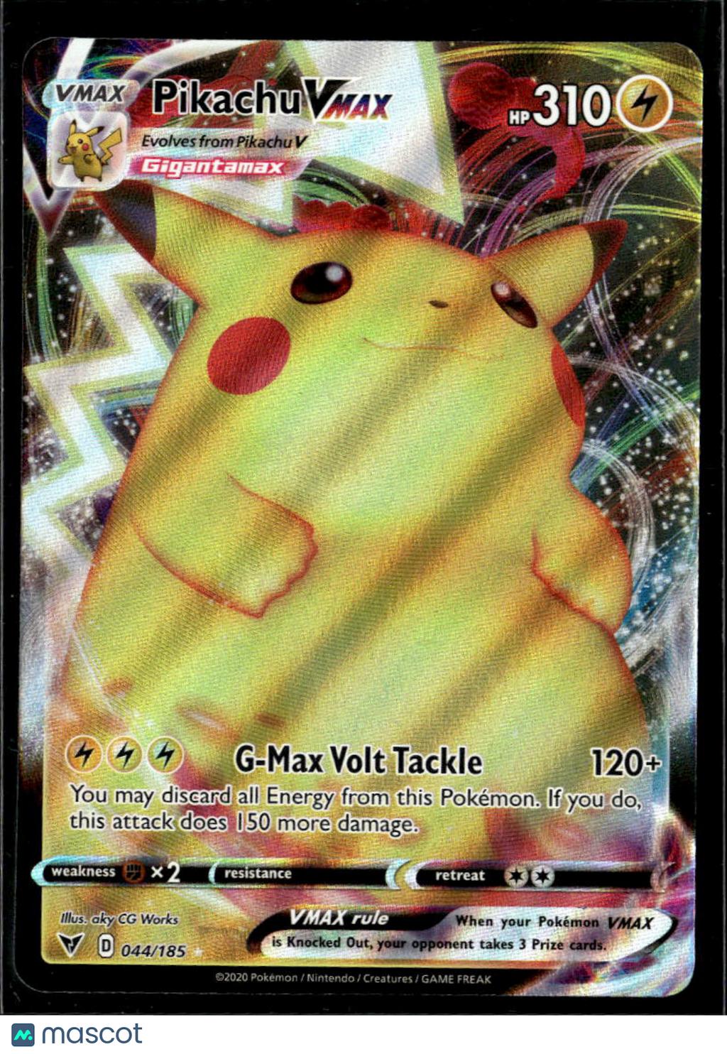 Pikachu VMAX 2020 Vivid Voltage Holo Ultra Rare #44/185