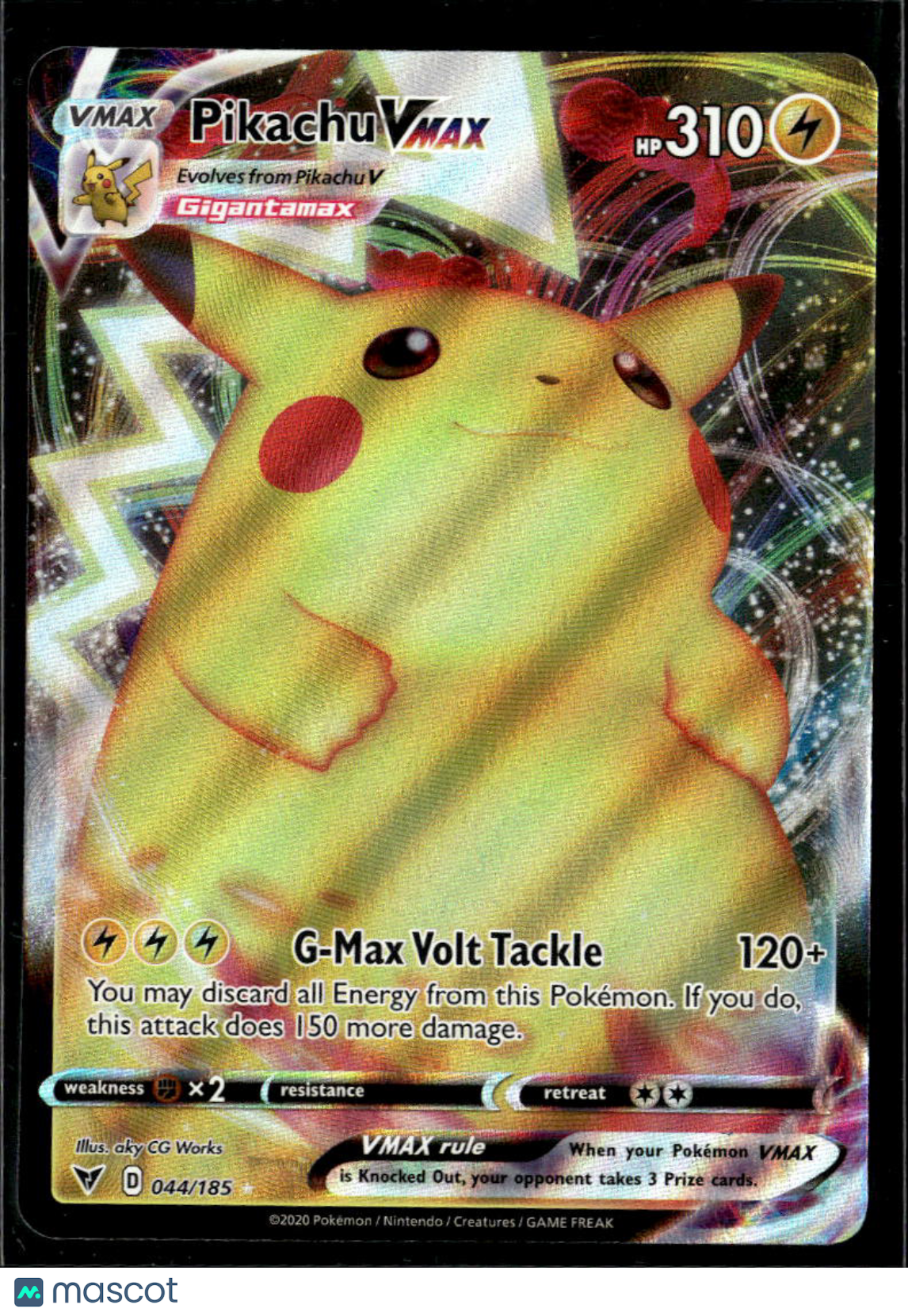 Pikachu VMAX 2020 Vivid Voltage Holo Ultra Rare #44/185