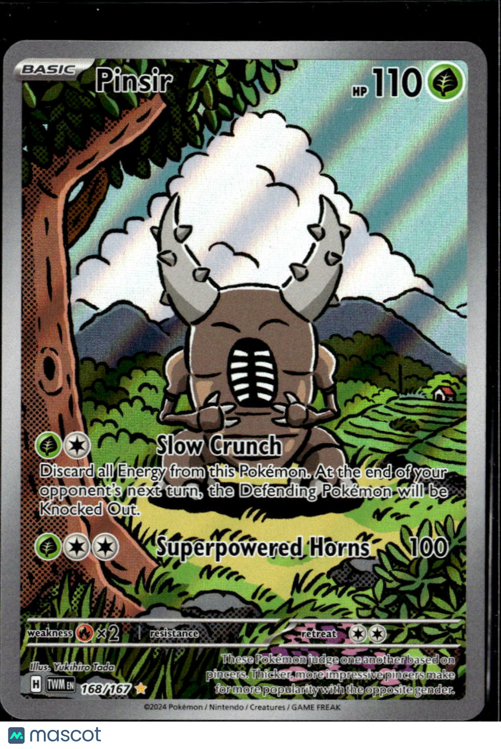 Pinsir 2024 Twilight Masquerade Holo Secret Rare #168/167