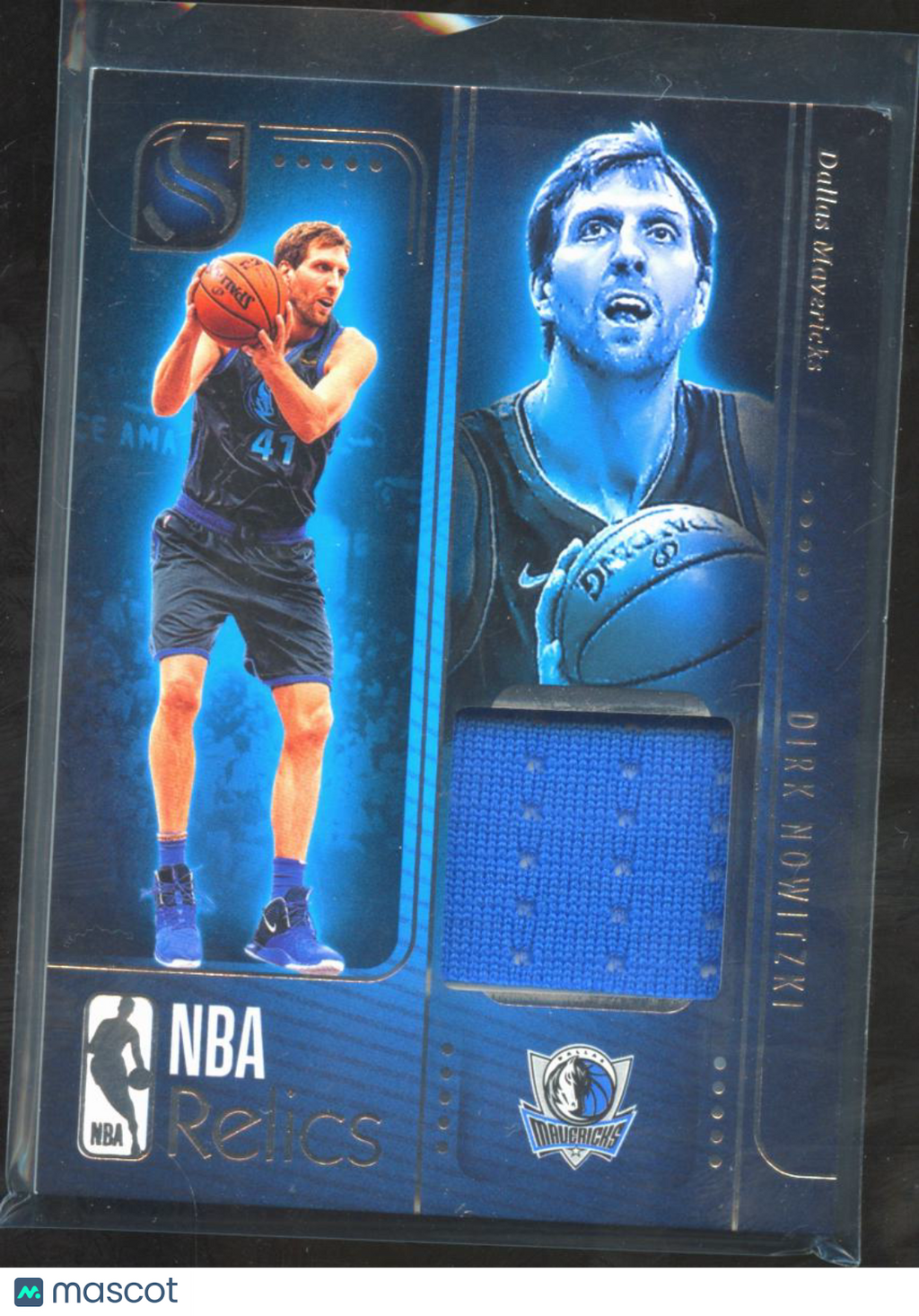 Dirk Nowitzki 2024-25 Silhouette Game Worn Jersey Patch Dallas Mavericks