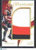 Joe Mixon 2020 Immaculate Game Worn 3 Color Jersey Patch 7/10 Cincinnati Bengals