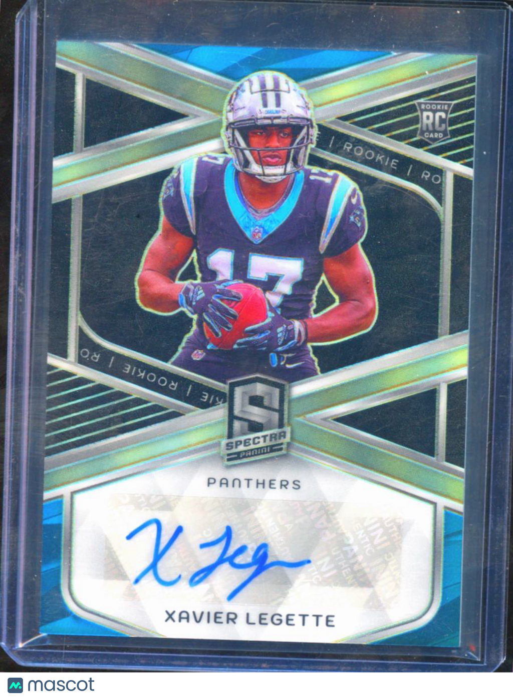 Xavier Legette 2024 Spectra Auto Autograph RC 63/99 Carolina Panthers