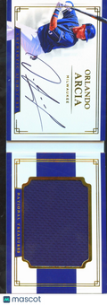 Orlando Arcia 2017 National Treasures Auto Autograph Booklet 77/99 Brewers
