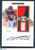 Joe Mixon 2017 Impeccable Auto Autograph Patch RC 21/25 Cincinnati Bengals