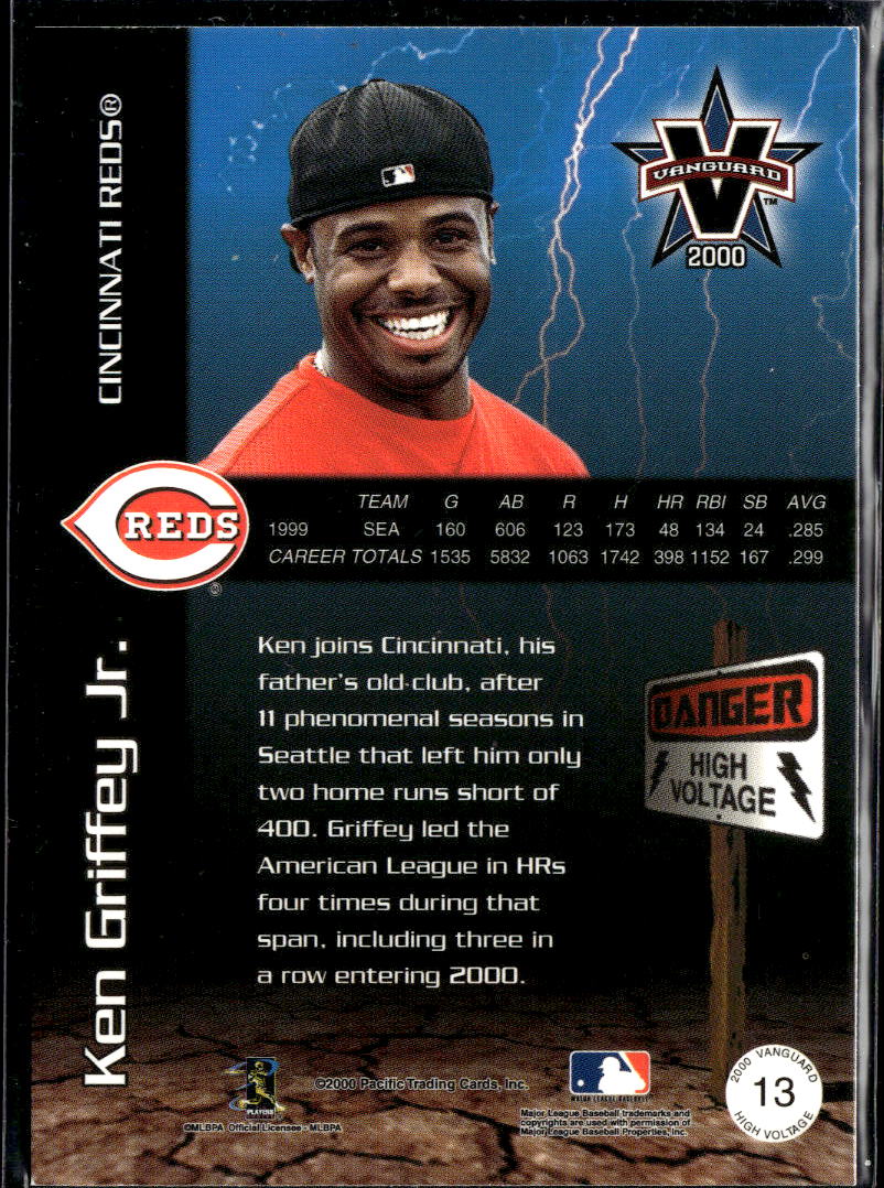 Ken Griffey Jr. 2000 Pacific Vanguard High Voltage Cincinnati Reds