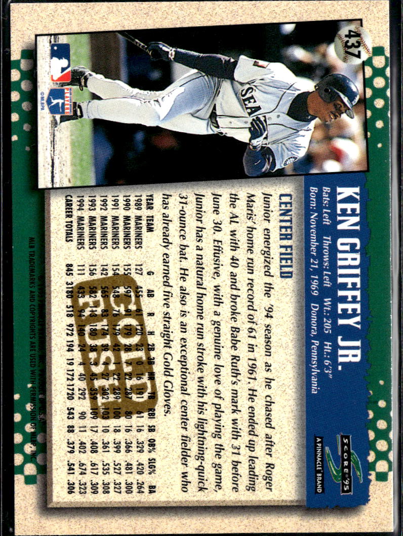 Ken Griffey Jr. 1995 Score Gold Rush Seattle Mariners