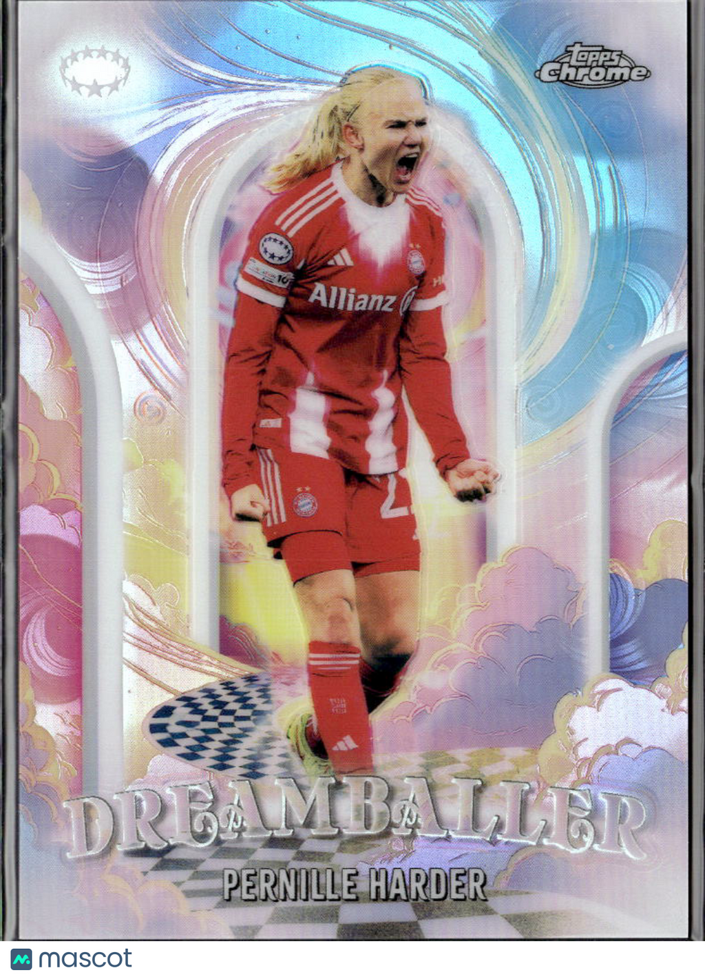 Pernille Harder 2026 Topps Chrome UEFA Women's Dreamballer FC Bayern München