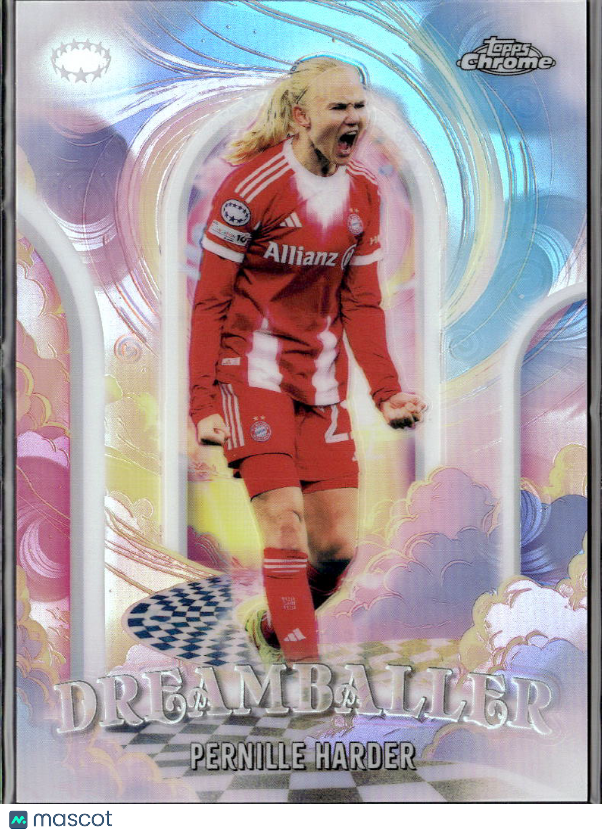 Pernille Harder 2026 Topps Chrome UEFA Women's Dreamballer FC Bayern München