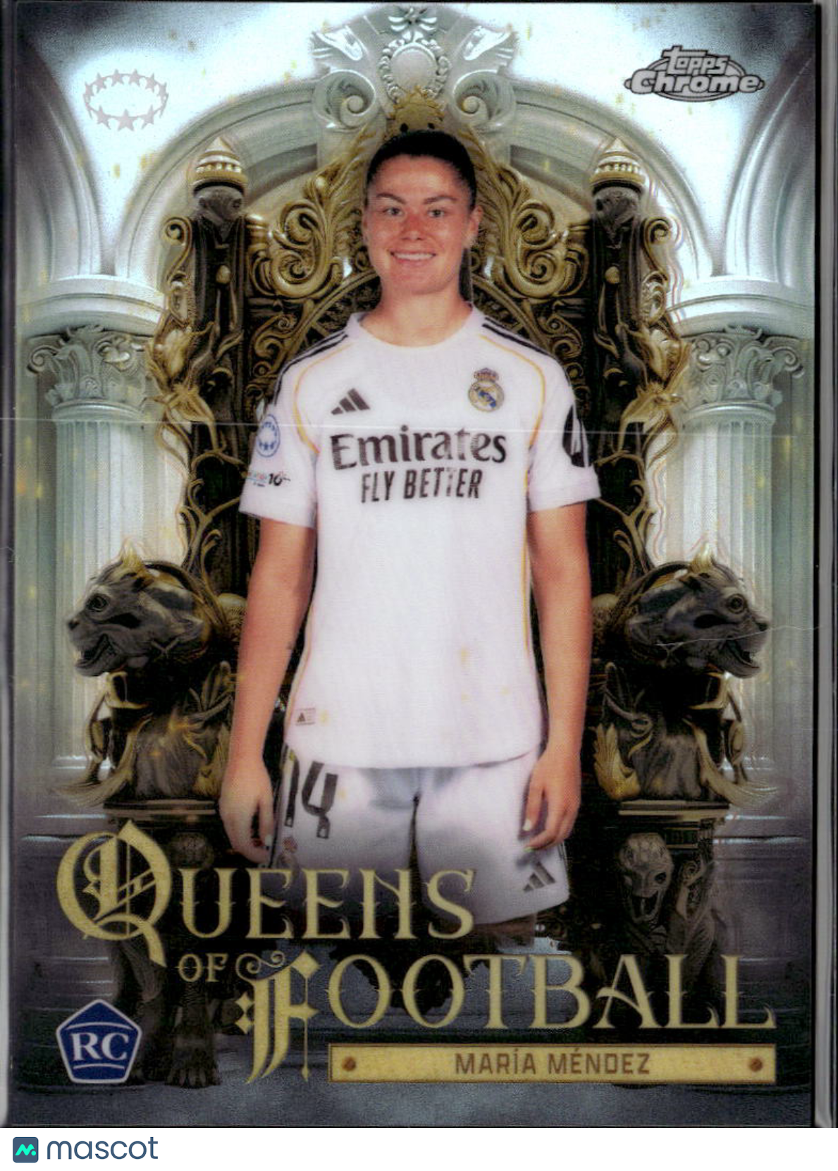 María Méndez 2026 Topps Chrome Queens of Football Real Madrid C.F.