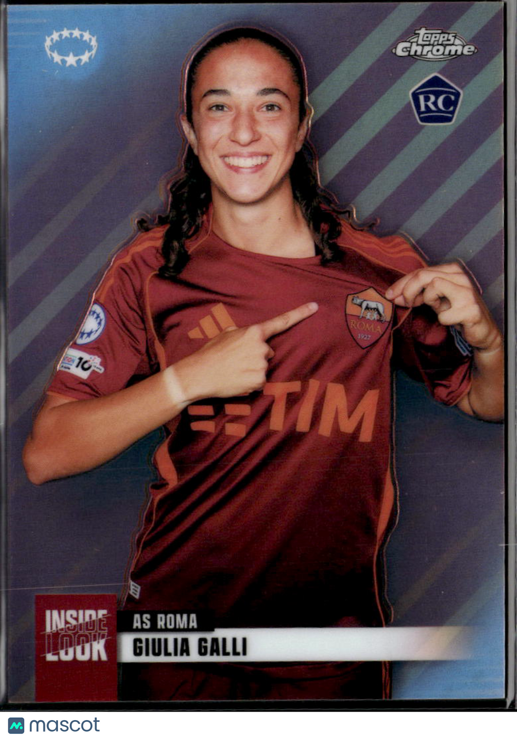 Giulia Galli 2026 Topps Chrome UEFA Women's Inside Look RC AS Roma
