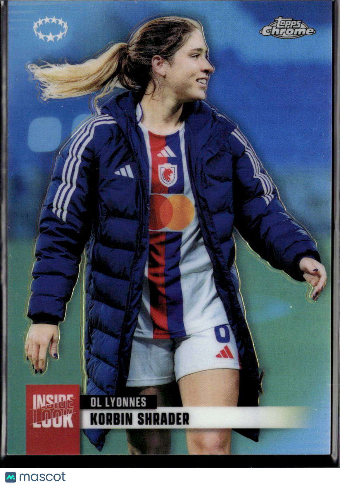 Korbin Albert 2026 Topps Chrome UEFA Women's Inside Look OL Lyonnes