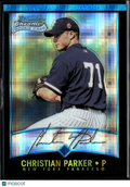 Christian Parker 2001 Bowman Chrome X-Fractor RC New York Yankees