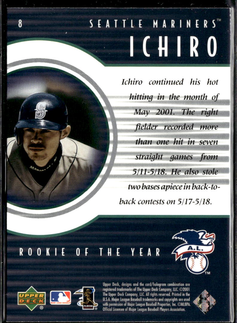 Ichiro Suzuki Ichiro 2001 Upper Deck Rookie of the Year Seattle Mariners