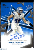 Jack Campbell 2026 Topps Flagship Auto Autograph Blue 133/150 Detroit Lions