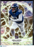 Abdul Carter 2026 Topps Resurgence Gold Wave RC Protonyx 60/350 New York Giants
