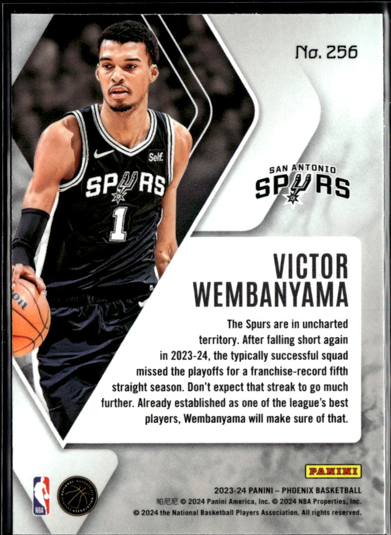 Victor Wembanyama 2023-24 Phoenix Rookie RC San Antonio Spurs