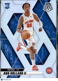 Ron Holland II 2025 Mosaic Silver Prizm Rookie RC Detroit Pistons