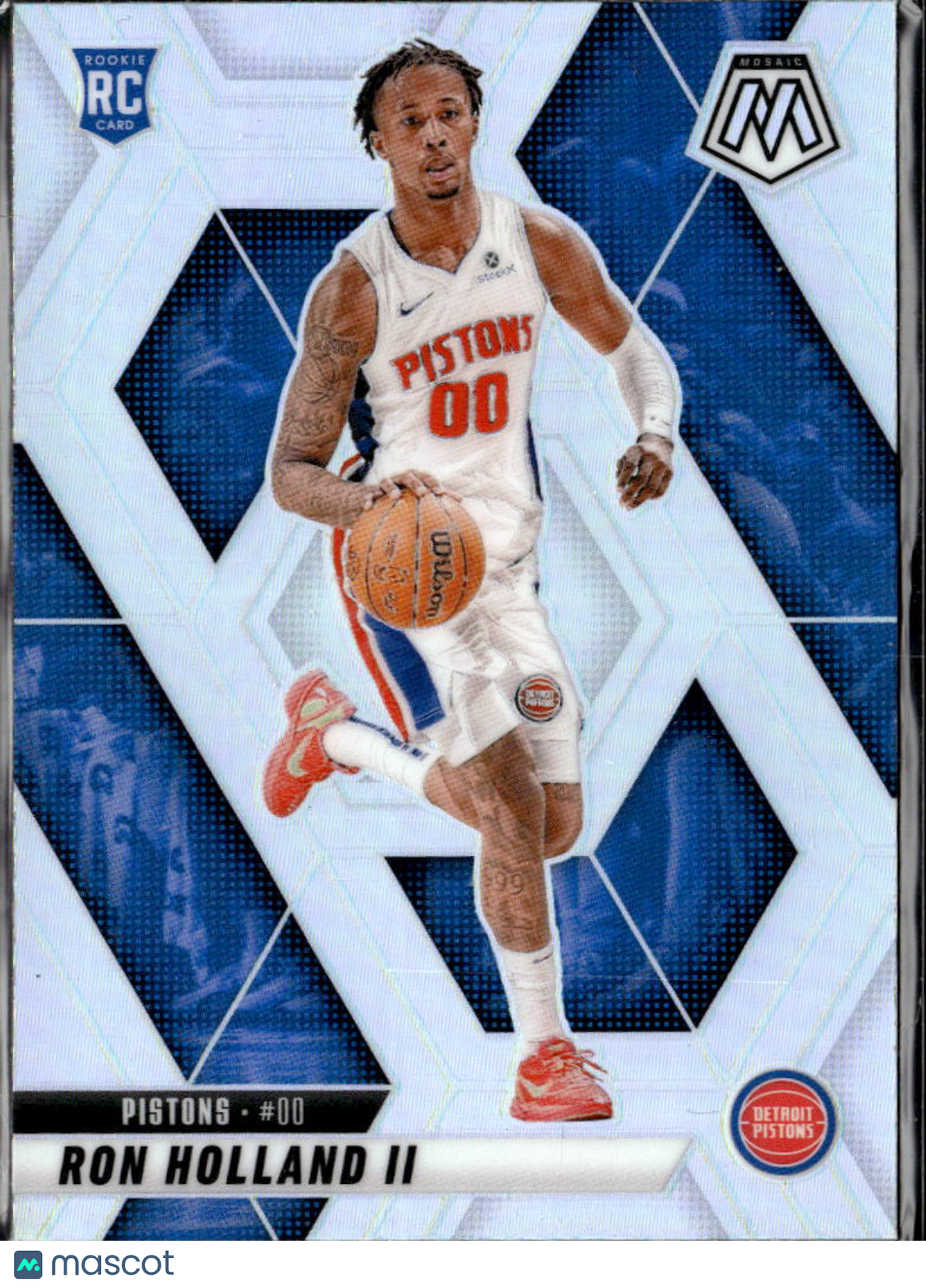 Ron Holland II 2025 Mosaic Silver Prizm Rookie RC Detroit Pistons