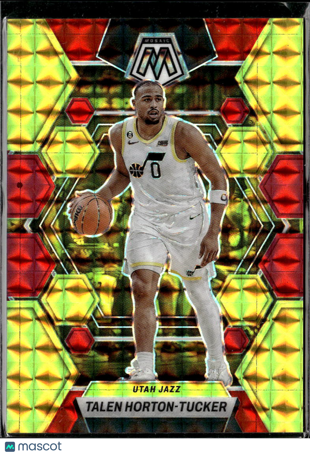 Talen Horton-Tucker 2023 Mosaic Red & Yellow Choice /88 Utah Jazz