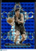 Simone Fontecchio 2024 Mosaic Blue Prizm 65/199 Detroit Pistons