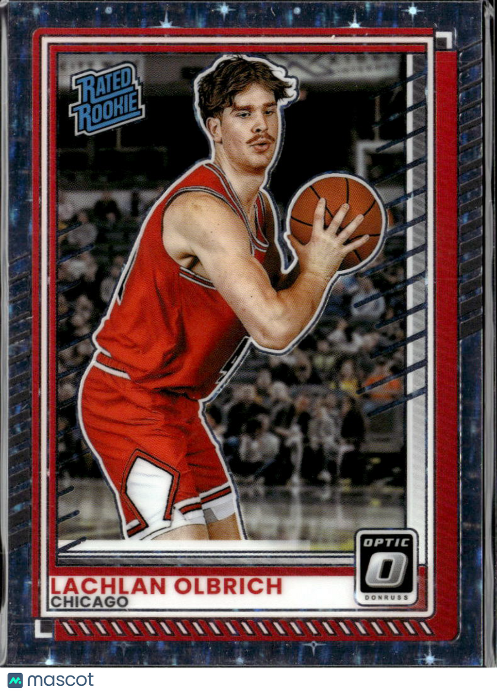 Lachlan Olbrich 2025 Optic Blue Stars RC /149 Chicago Bulls