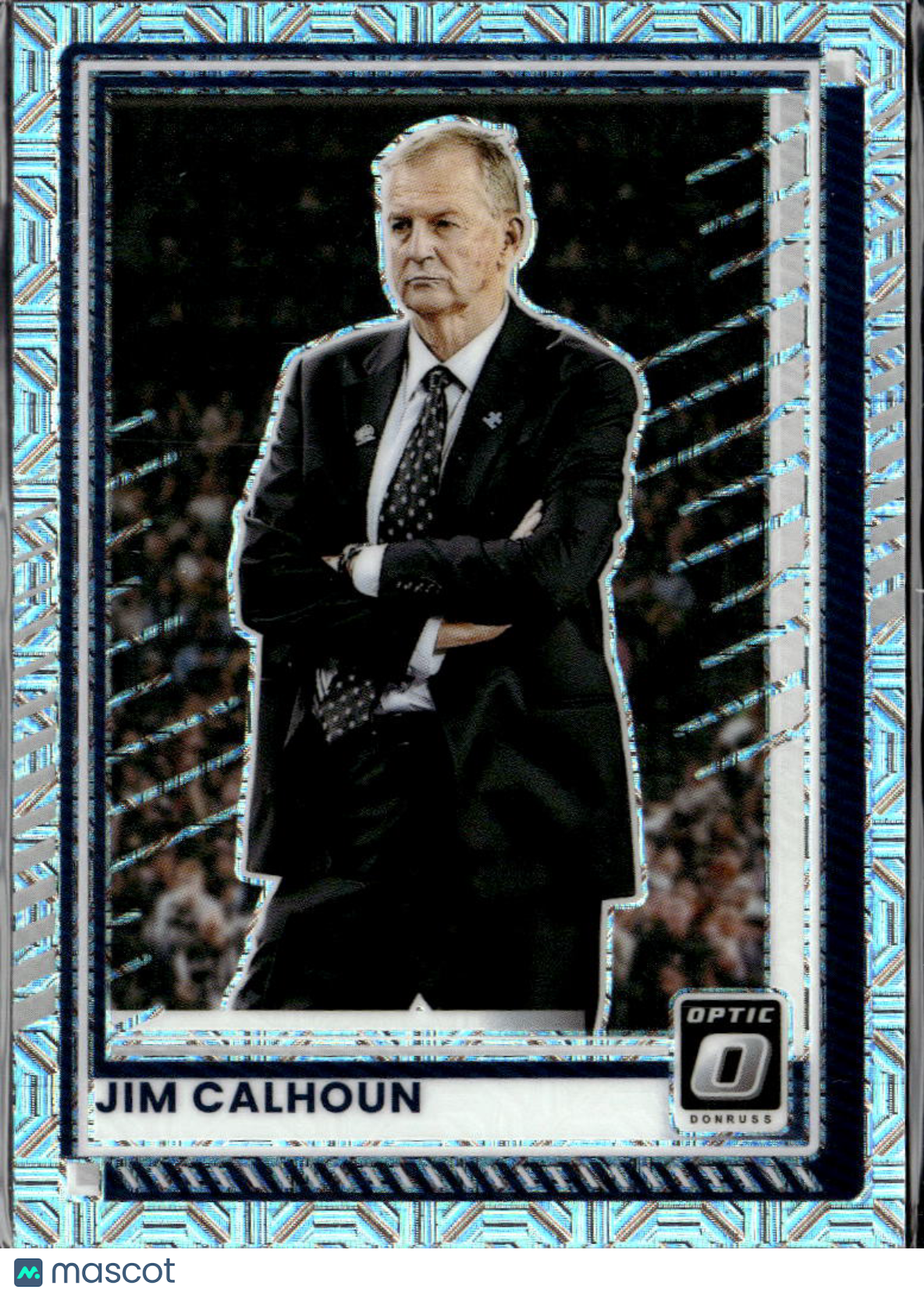 Jim Calhoun 2025 Optic Blue Mojo Prizm /125 UConn Huskies