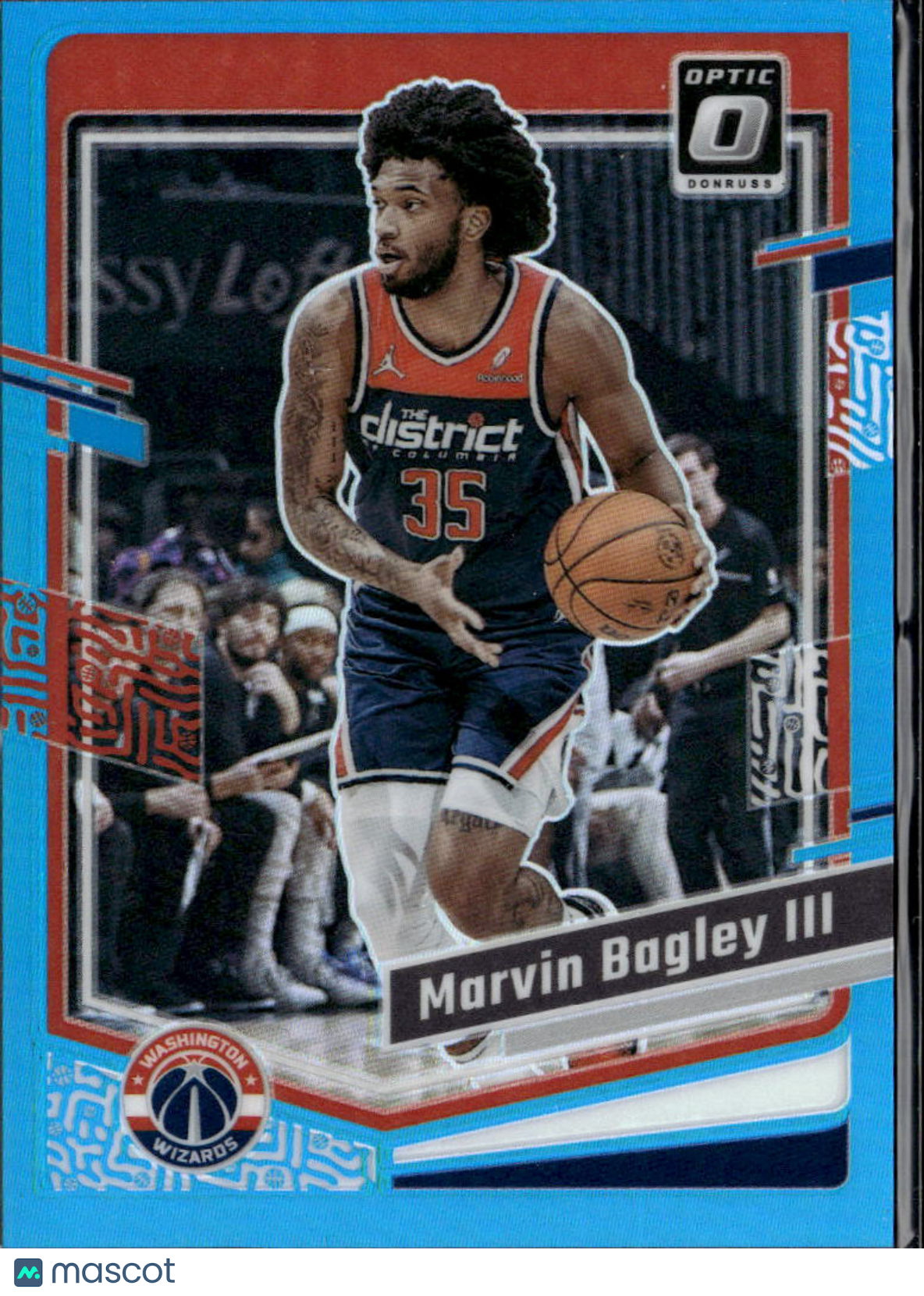 Marvin Bagley III 2023-24 Optic Aqua Prizm /249 Washington Wizards