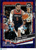 Tyus Jones 2023-24 Optic Purple Disco Prizm /99 Washington Wizards
