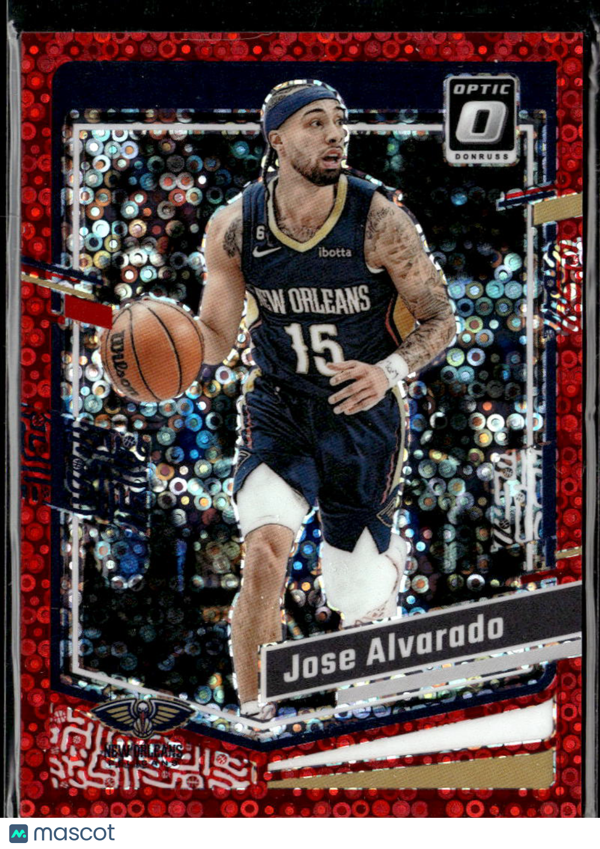Jose Alvarado 2024 Optic Red Disco Prizm /75 New Orleans Pelicans