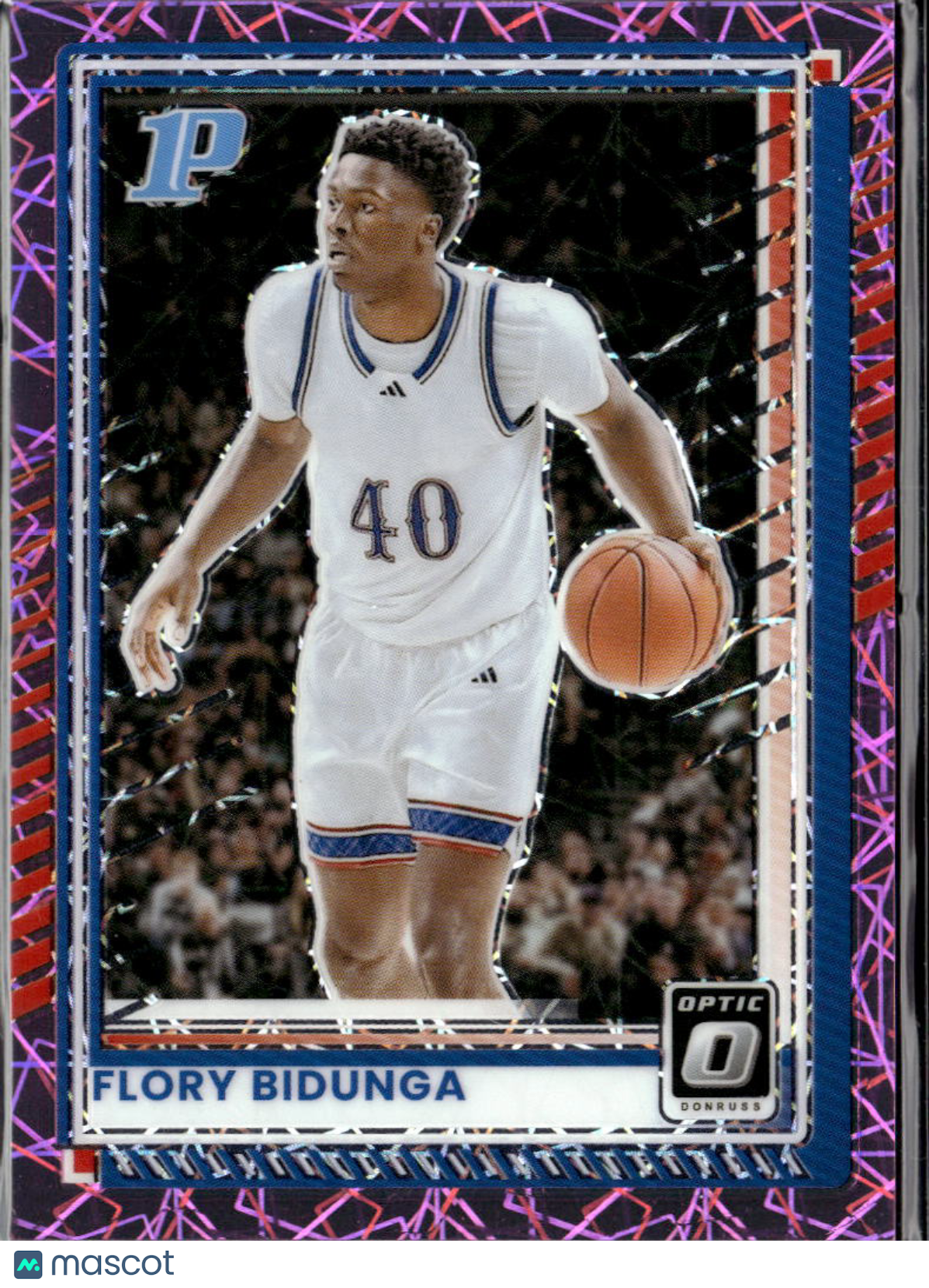 Flory Bidunga 2025 Optic Pink Velocity /75 Kansas Jayhawks