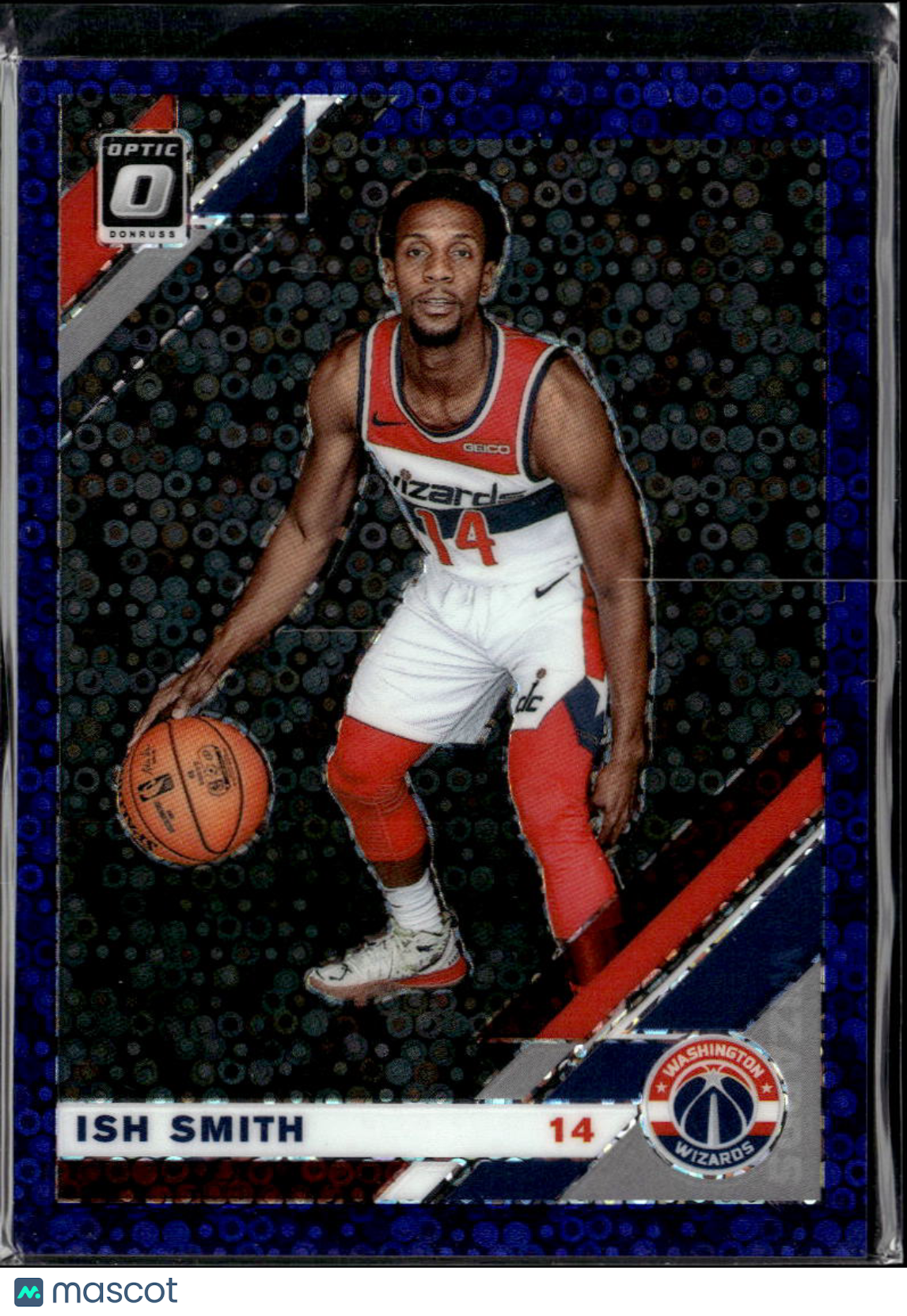 Ish Smith 2020 Optic Purple Disco Prizm /95 Washington Wizards