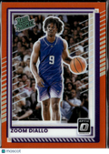 Zoom Diallo 2025 Optic Orange Prizm Rookie RC 105/175 Huskies