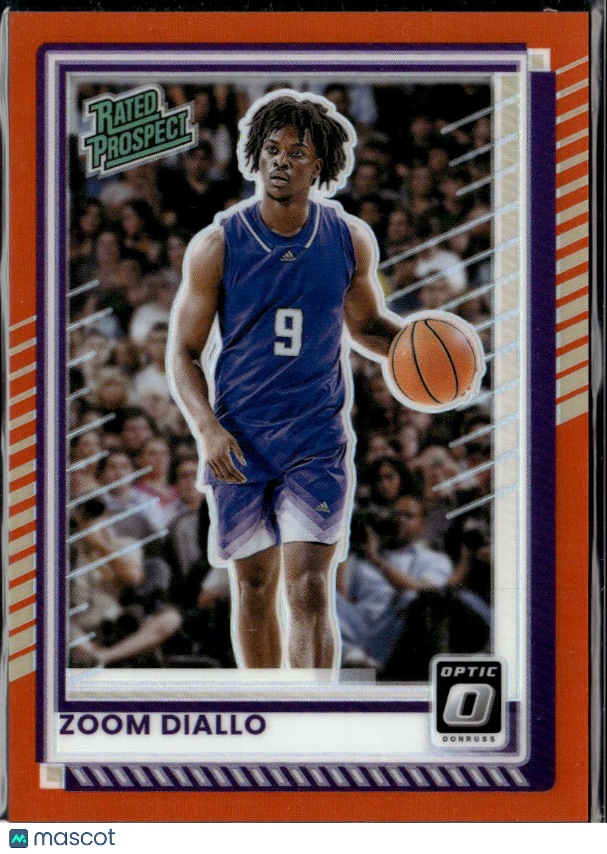 Zoom Diallo 2025 Optic Orange Prizm Rookie RC 105/175 Huskies