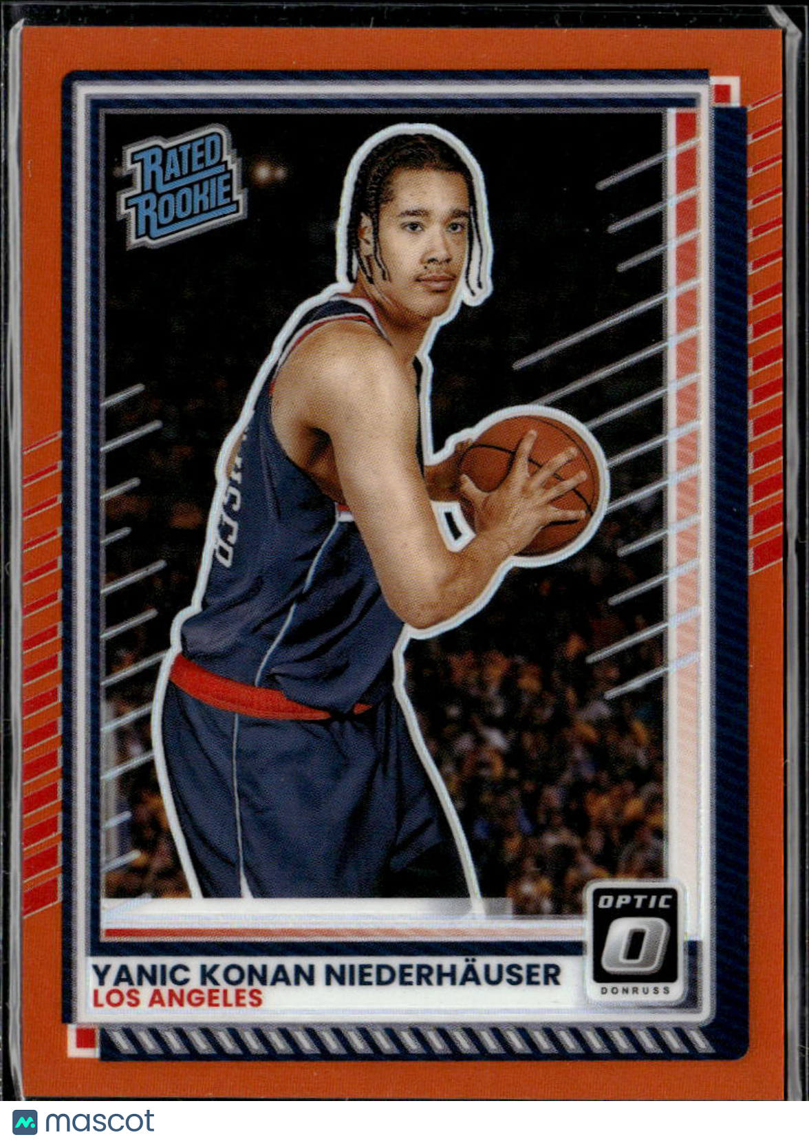 Yanic Konan Niederhauser 2025 Optic Orange RC /175 Los Angeles Clippers