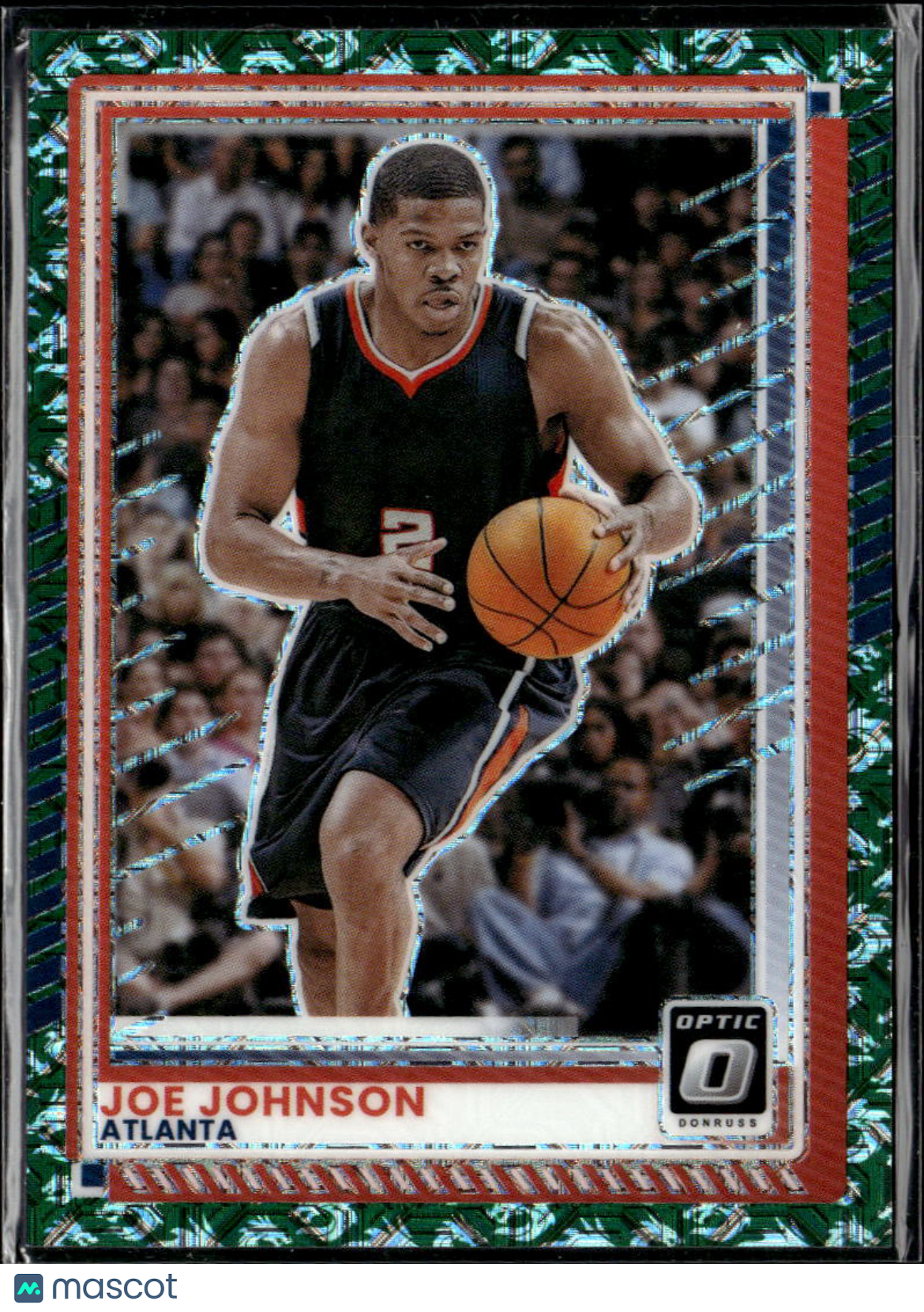 Joe Johnson 2025 Optic Green Dragon Prizm SSP Atlanta Hawks
