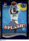 Brandon Miller 2024 Optic Splash RC Purple Rookie Charlotte Hornets