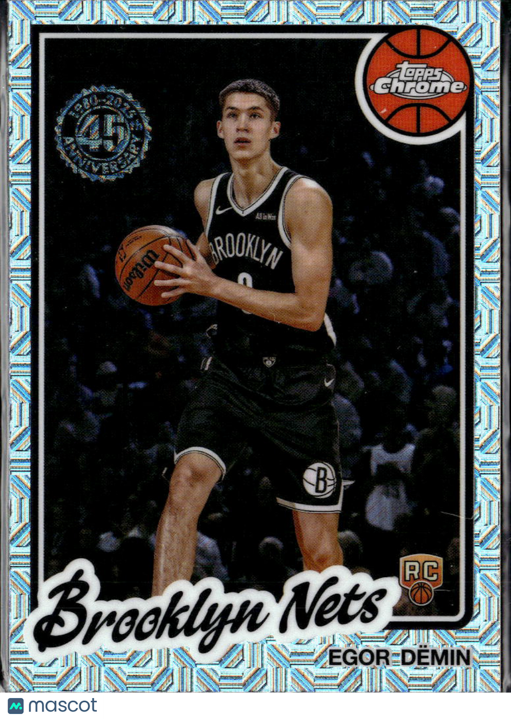 Egor Demin 2025 Topps Chrome '80 Silver Pack Rookie RC Brooklyn Nets