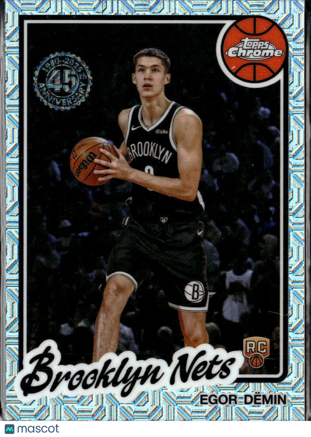 Egor Demin 2025 Topps Chrome '80 Silver Pack Rookie RC Brooklyn Nets