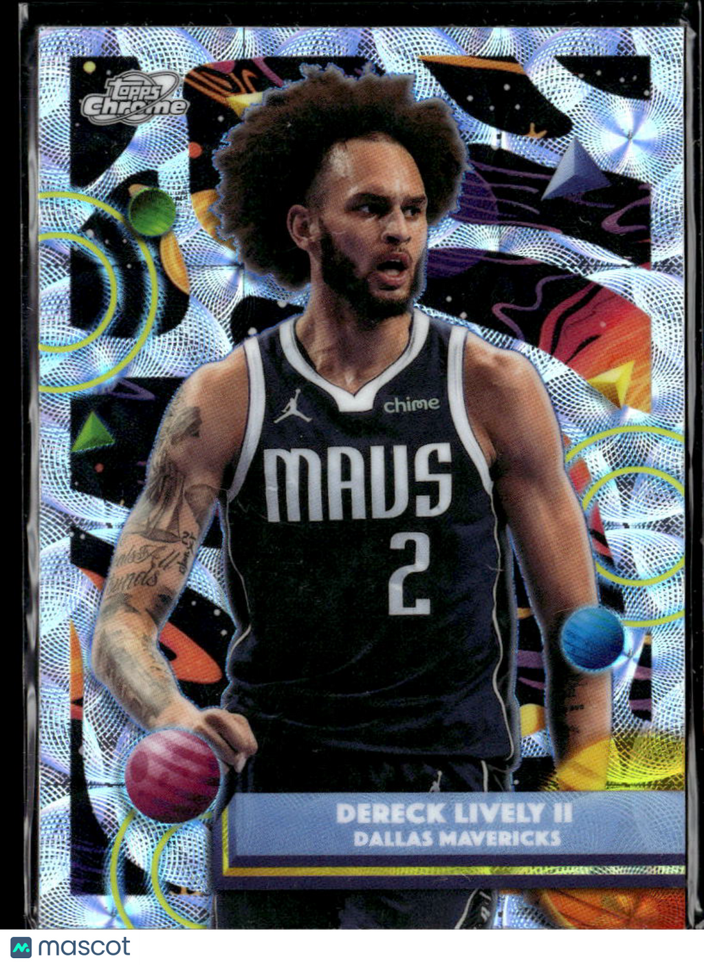 Dereck Lively II 2026 Topps Chrome Cosmic Nucleus SSP Dallas Mavericks