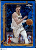 Dalton Knecht 2025 Topps Chrome Blue Wave Refractor /150 Los Angeles Lakers