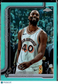 Harrison Barnes 2025 Topps Chrome Aqua Refractor /199 San Antonio Spurs