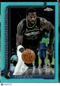 Julius Randle 2025 Topps Chrome Aqua Refractor /199 Minnesota Timberwolves