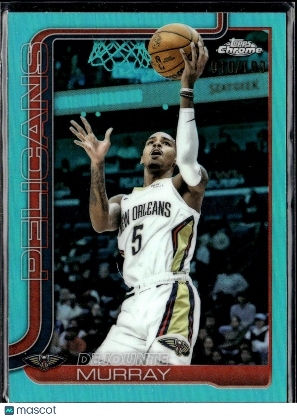 Dejounte Murray 2025 Topps Chrome  Aqua Refractor /199 New Orleans Pelicans