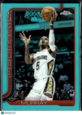 Dejounte Murray 2025 Topps Chrome  Aqua Refractor /199 New Orleans Pelicans