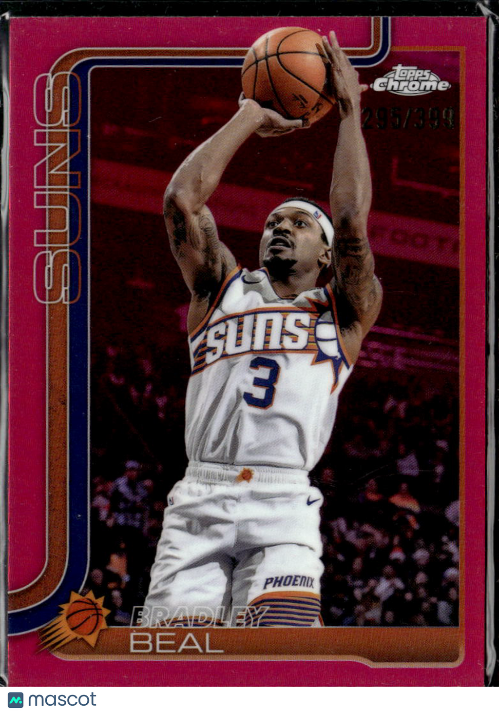Bradley Beal 2025 Topps Chrome Pink Refractor /399 Phoenix Suns