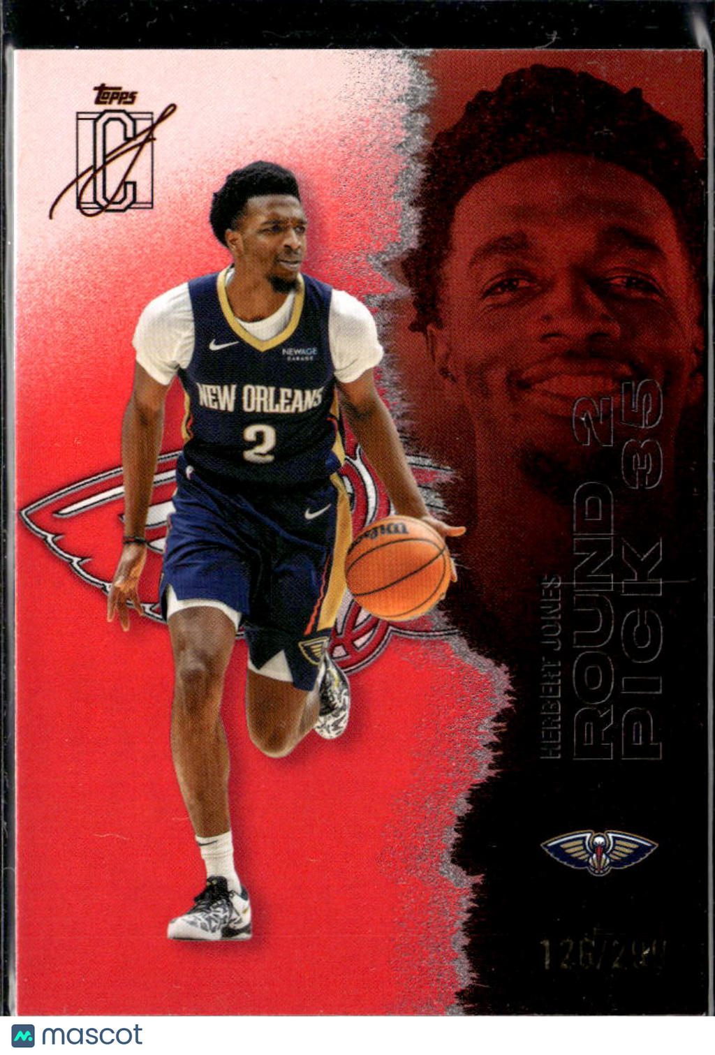 Herbert Jones 2026 Topps Signature Class Pink /299 New Orleans Pelicans