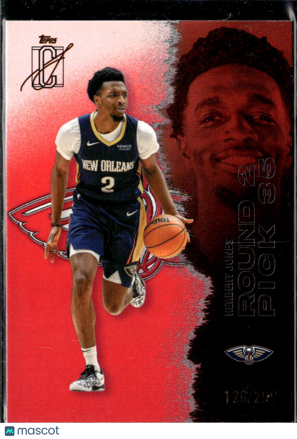 Herbert Jones 2026 Topps Signature Class Pink /299 New Orleans Pelicans